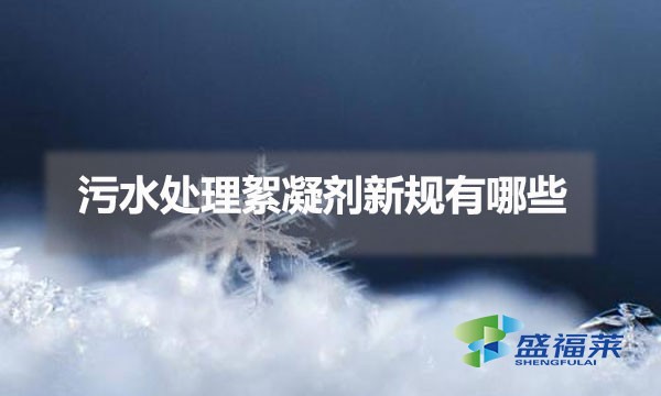 国家对污水处理絮凝剂新规有哪些（絮凝剂新规的内容）